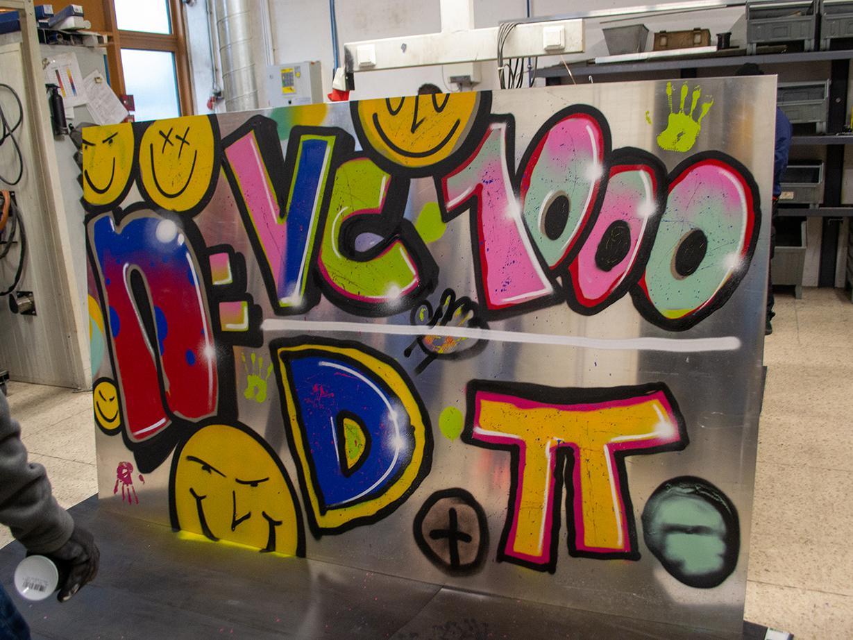 Graffitti Workshop in der Technischen Bildungsakademie Ternitz