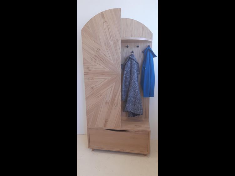 Garderobe in Verwendung