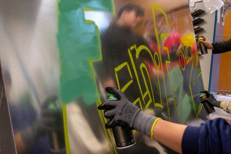 Graffitti Workshop in der Technischen Bildungsakademie Ternitz