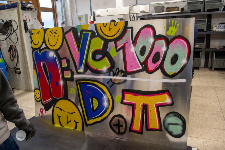 Graffitti Workshop in der Technischen Bildungsakademie Ternitz