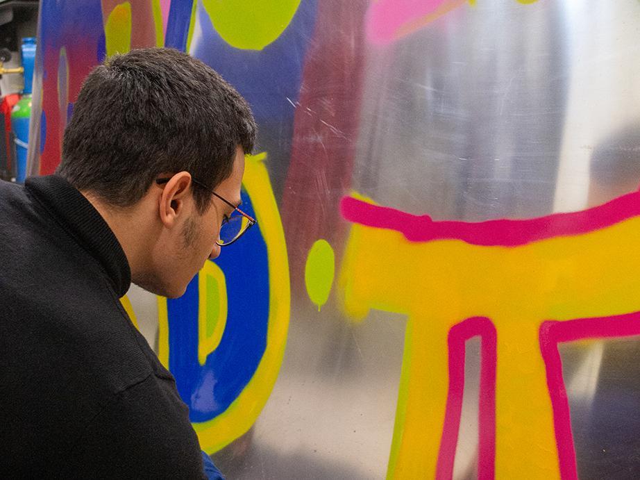 Graffitti Workshop in der Technischen Bildungsakademie Ternitz