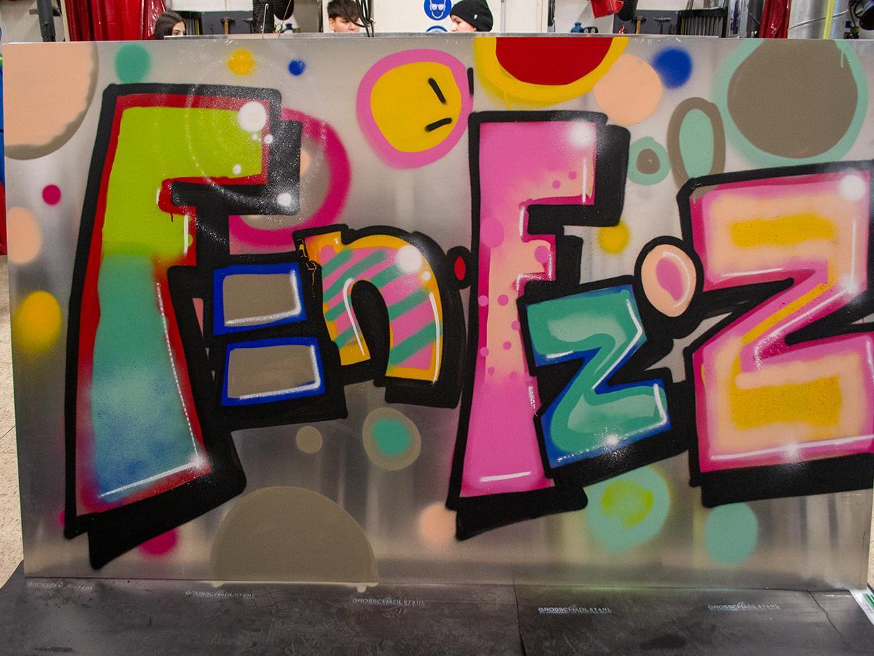 Graffitti Workshop in der Technischen Bildungsakademie Ternitz